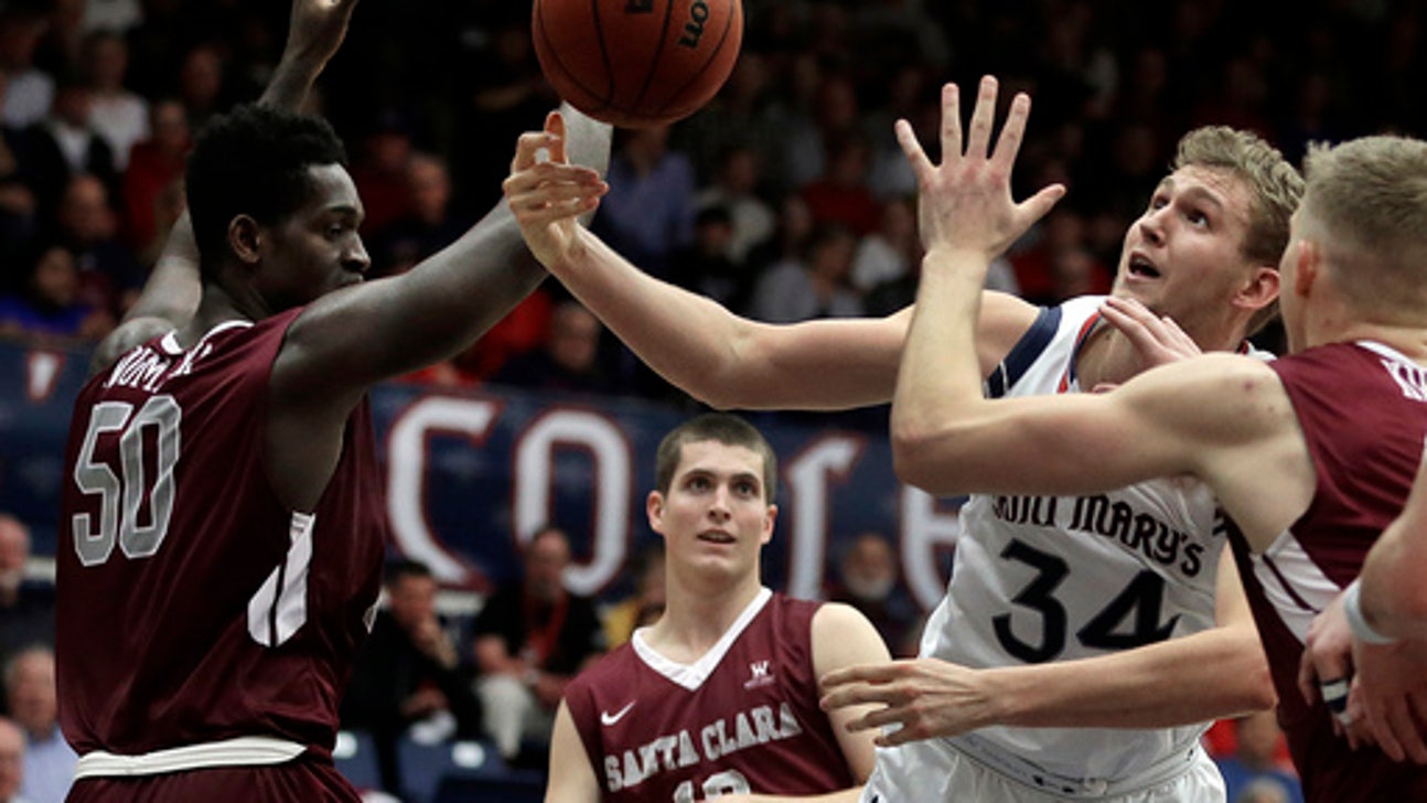 No. 20 Saint Mary's holds off Santa Clara in WCC finale (Feb 25, 2017)