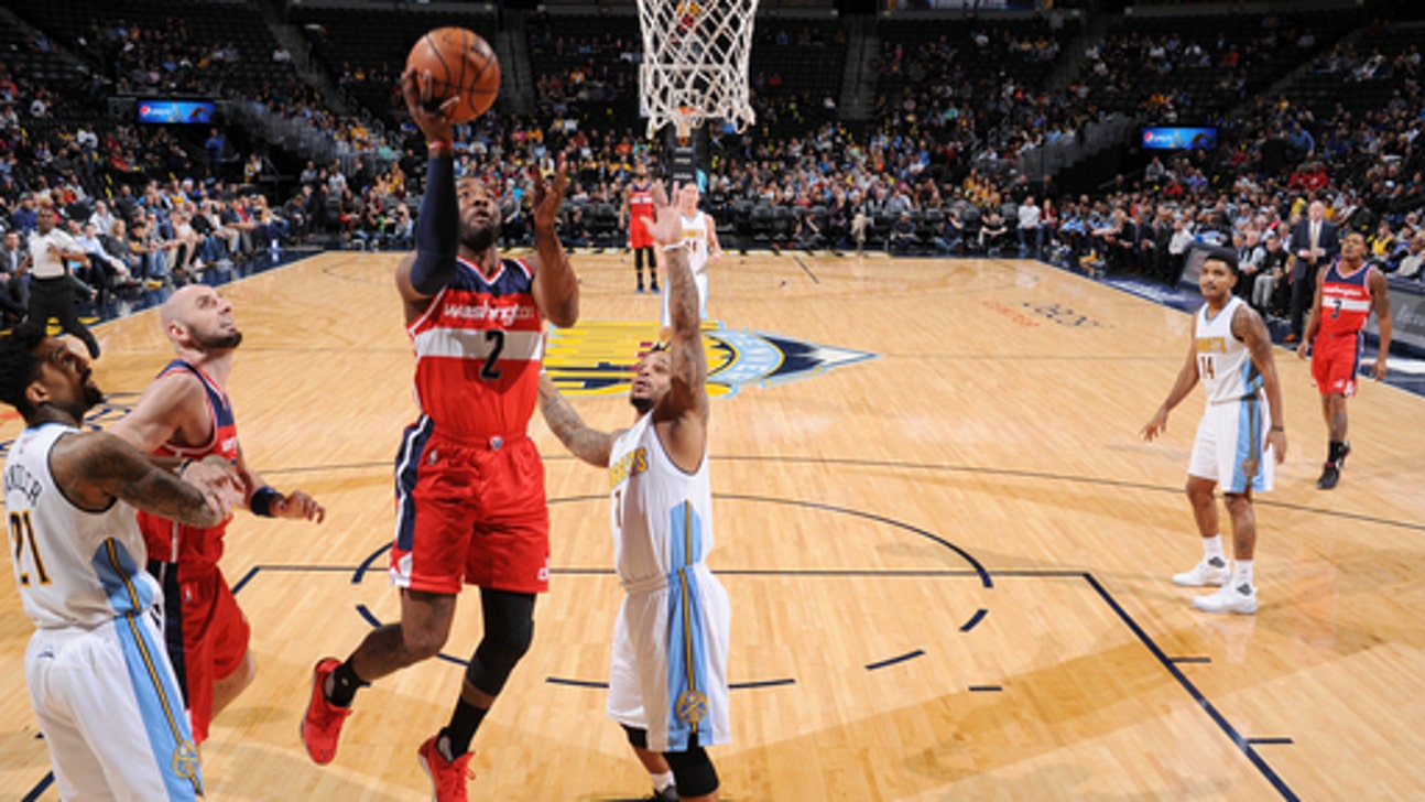 Wall, Beal team up for 53, Wizards beat Nuggets 123-113 (Mar 08, 2017)
