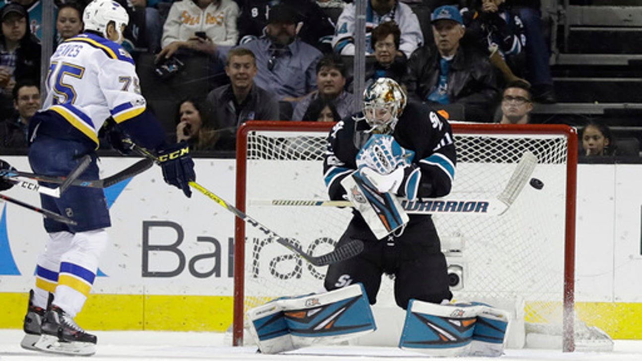 Tarasenko scores twice to lead Blues past Sharks 4-1 (Mar 16, 2017)