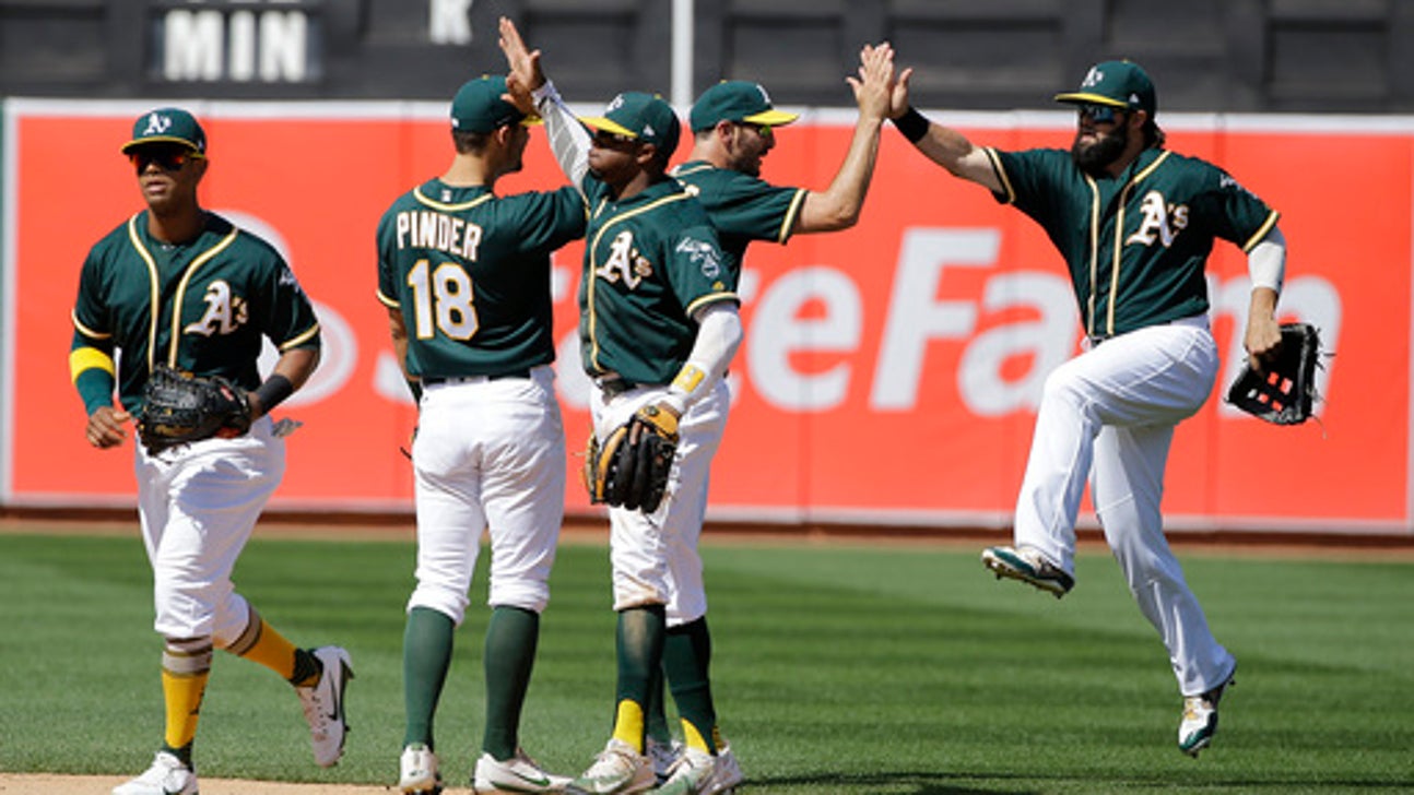 Davis hits 7th home run as A's rout Rangers 9-1 (Apr 19, 2017)