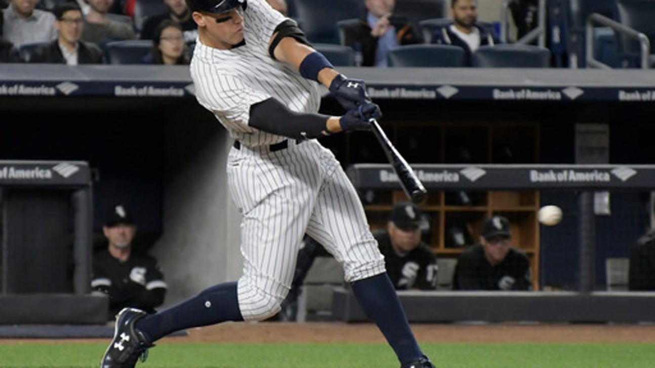 6-foot-7 Aaron Judge transforms batting practice in Bronx