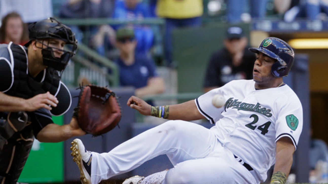 Santana hits first career slam as Brewers beat D'Backs 9-5 (May 28, 2017)