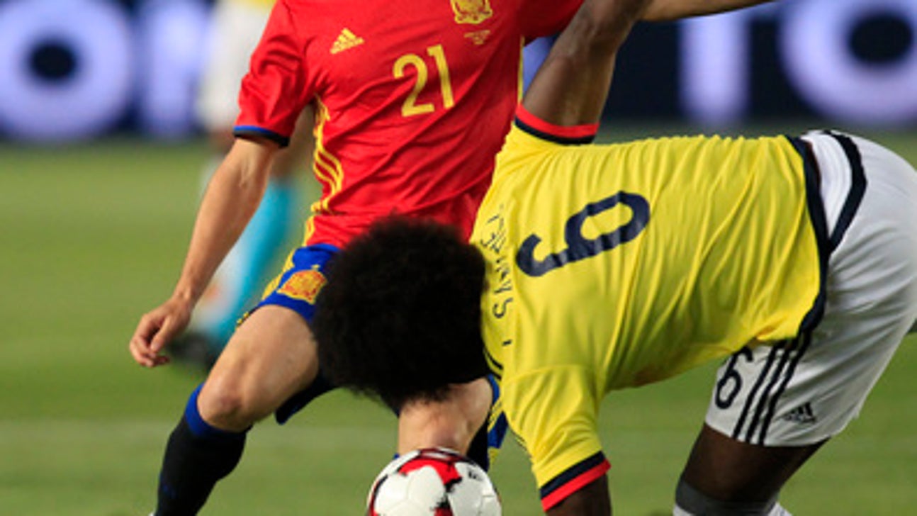 Morata scores late as Spain draws with Colombia in friendly