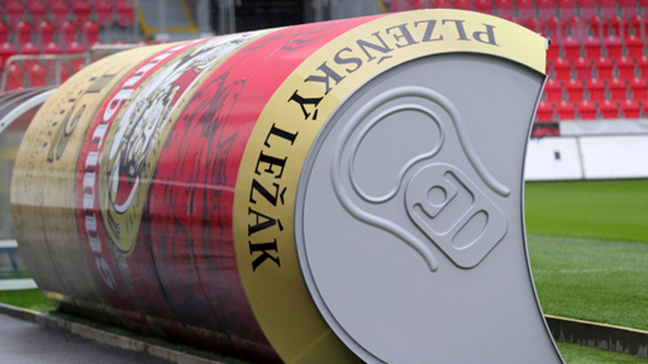 Cheers! Czech soccer club shapes dugouts like beer cans