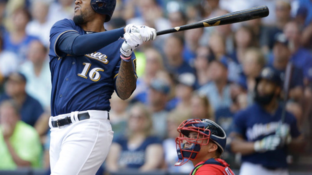 Santana homers twice, Brewers beat Nats 7-2, take 3 of 4 (Sep 03, 2017)