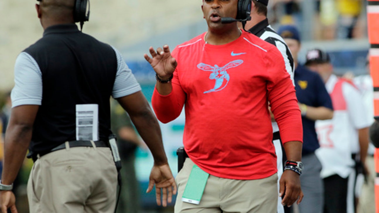 Grier, Crawford lead West Virginia over Delaware State 59-16 (Sep 16, 2017)