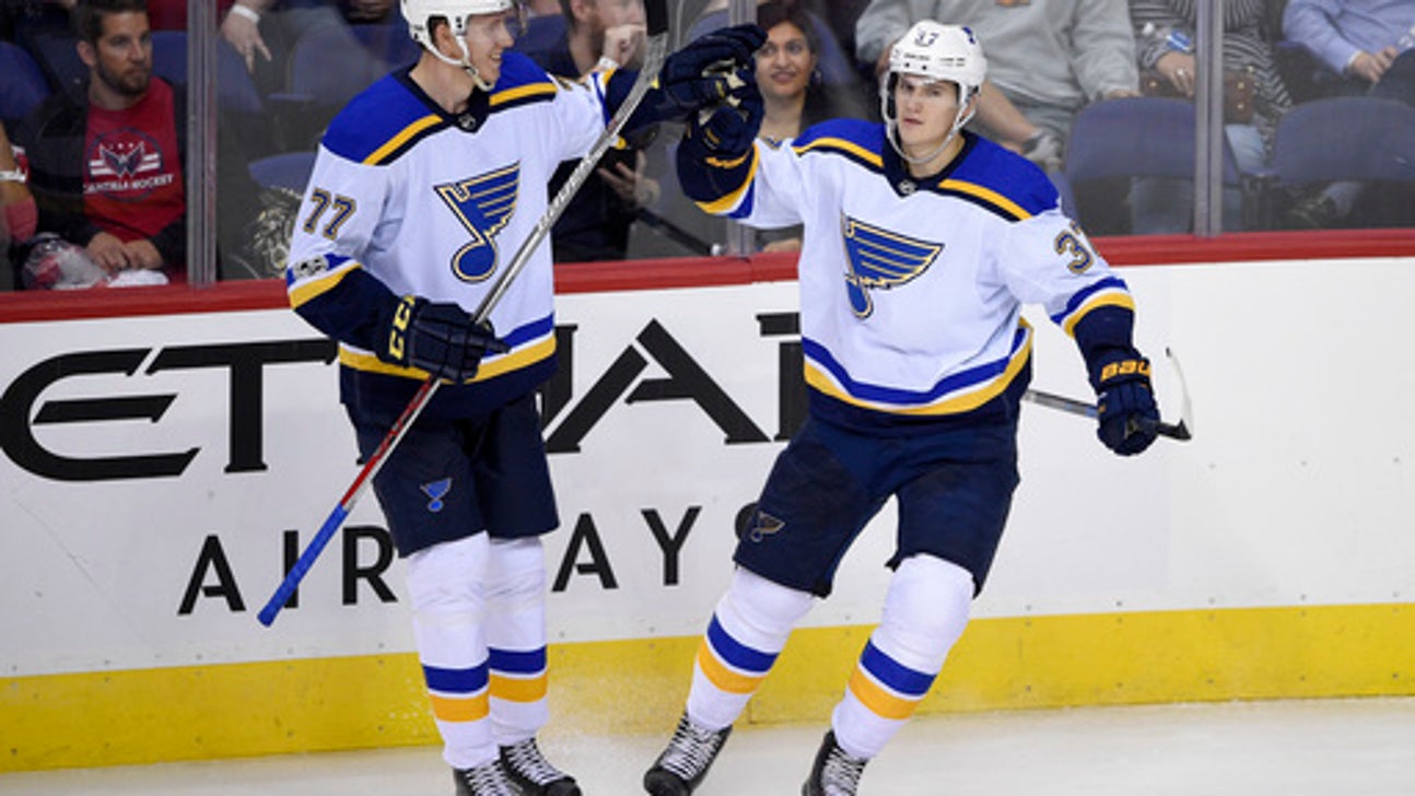 Husso has 27 saves, Thomas scores 2 as Blues blank Capitals