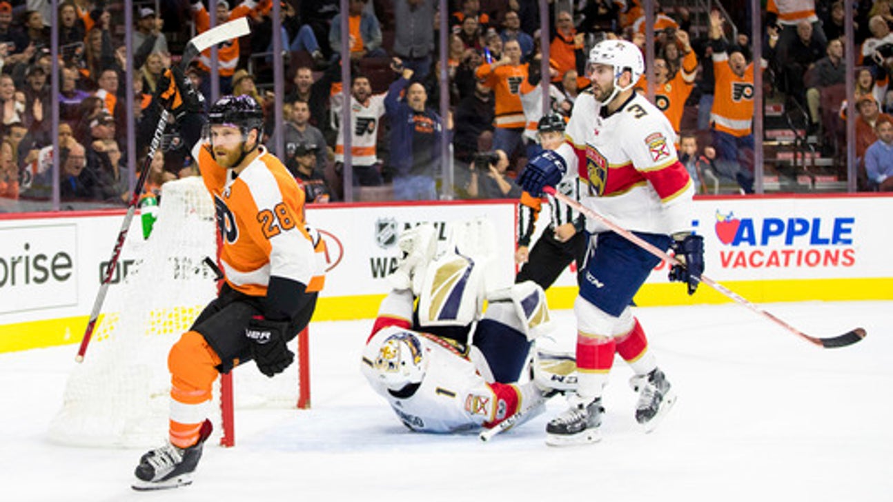 Flyers explode for 4-goal 2nd period, beat Panthers 5-1 (Oct 17, 2017)