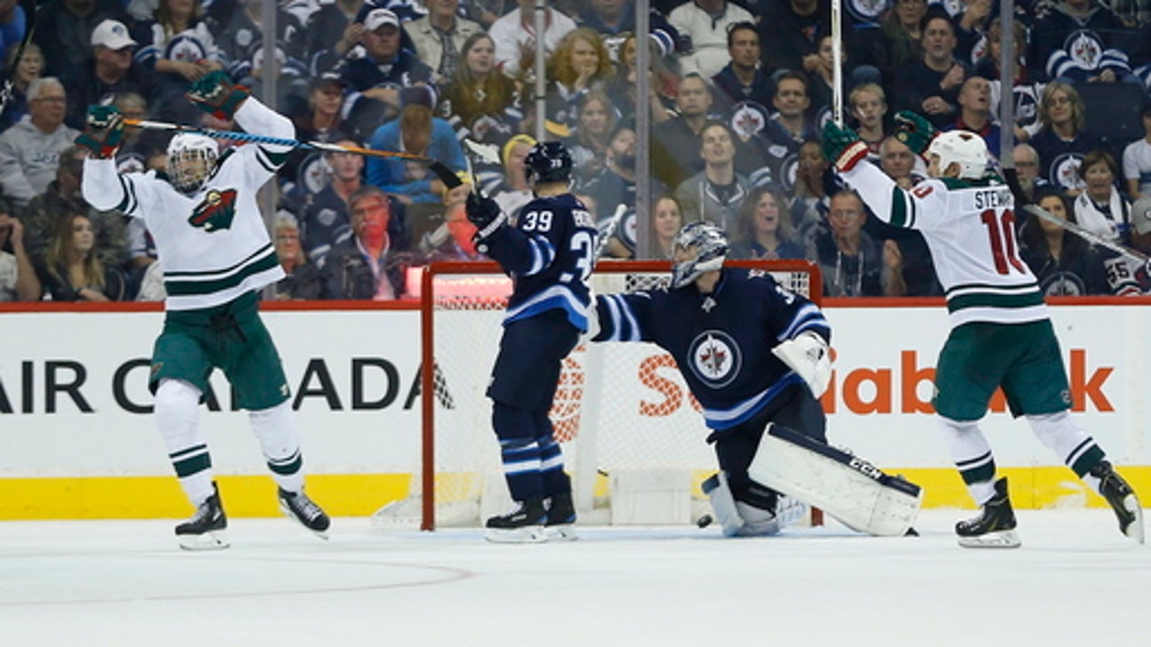 Wheeler scores 200th NHL goal, Jets beat Wild 4-3 (Oct 20, 2017)