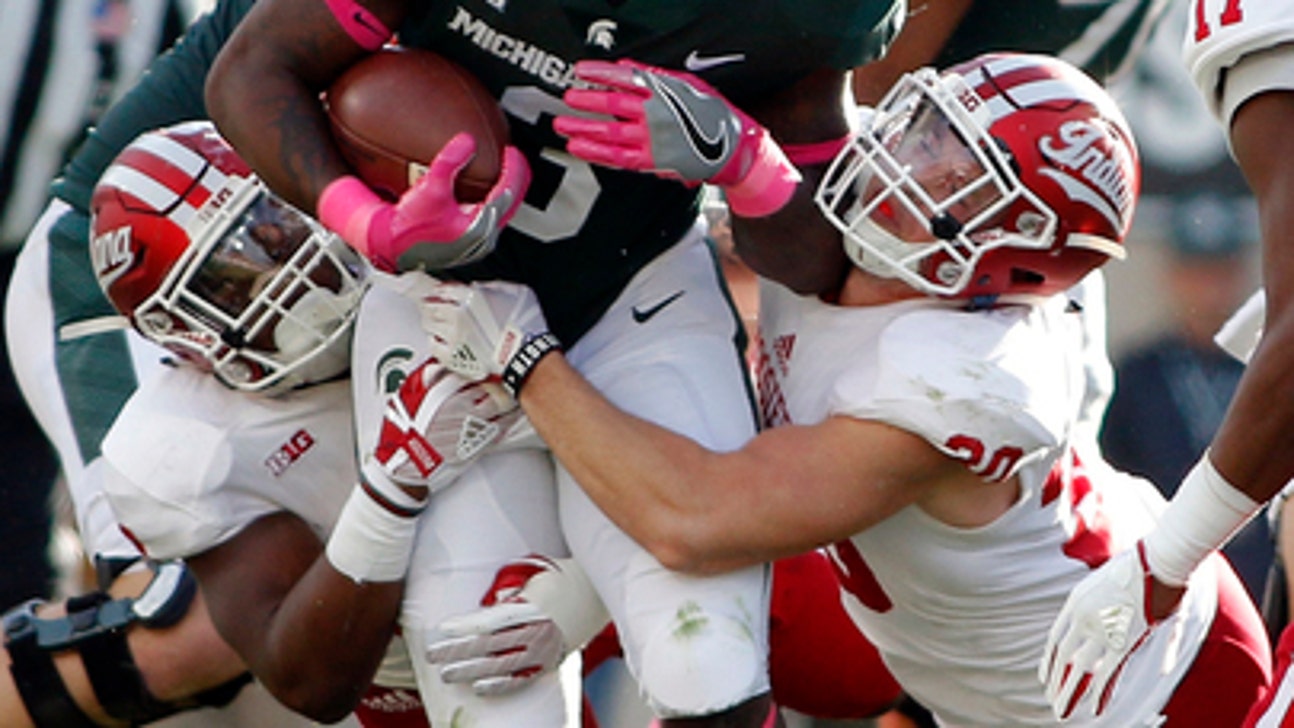 No. 18 Michigan State comes through late, beats Indiana 17-9 (Oct 21, 2017)