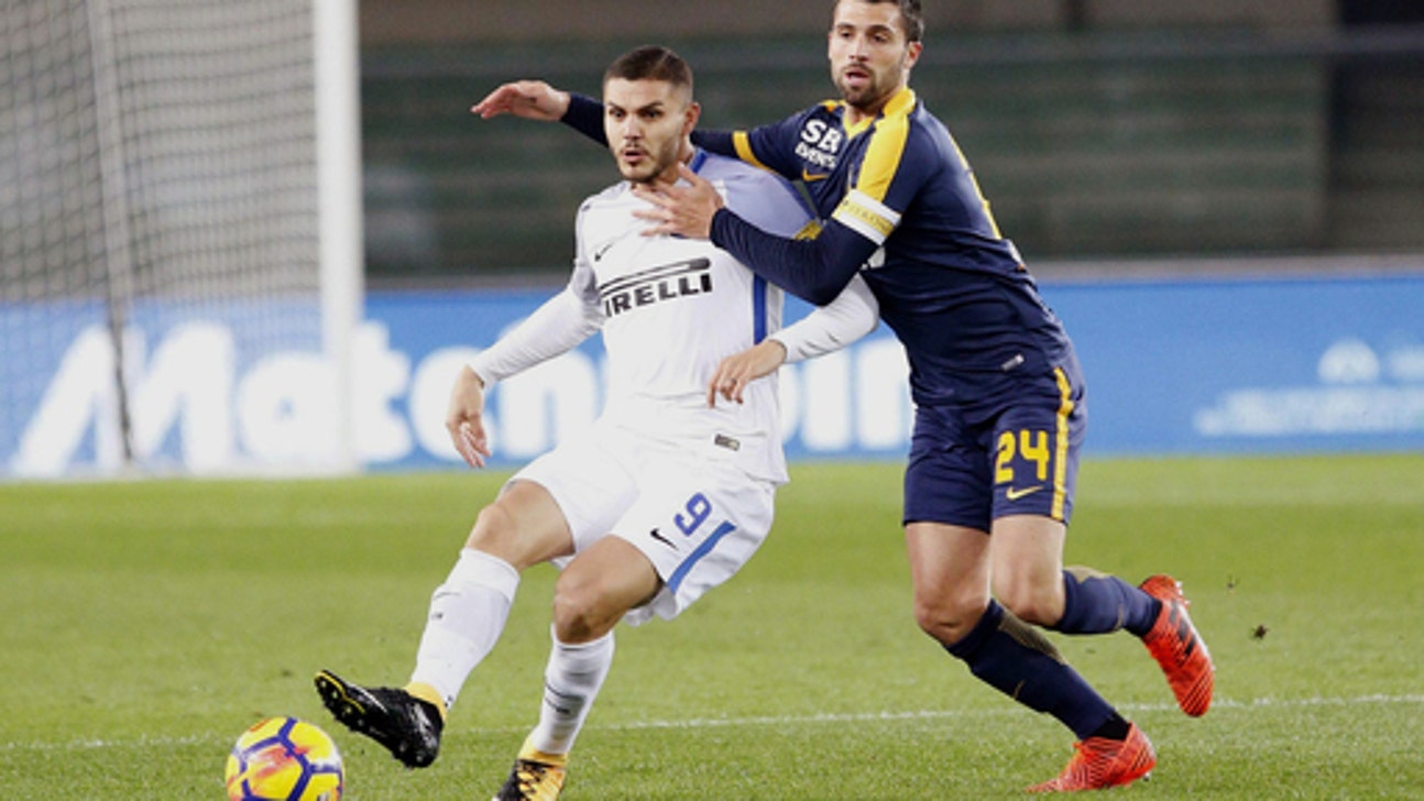 Inter stays unbeaten with 2-1 win at Verona in Serie A