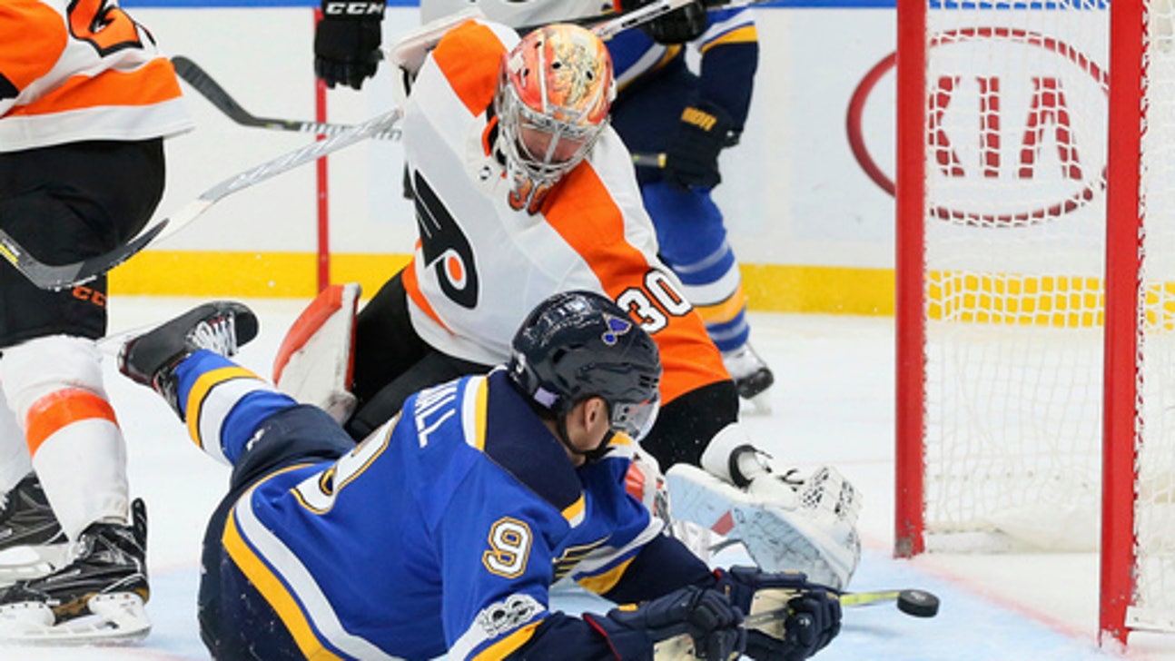 Neuvirth makes 33 saves as Flyers blank Blues 2-0 (Nov 02, 2017)