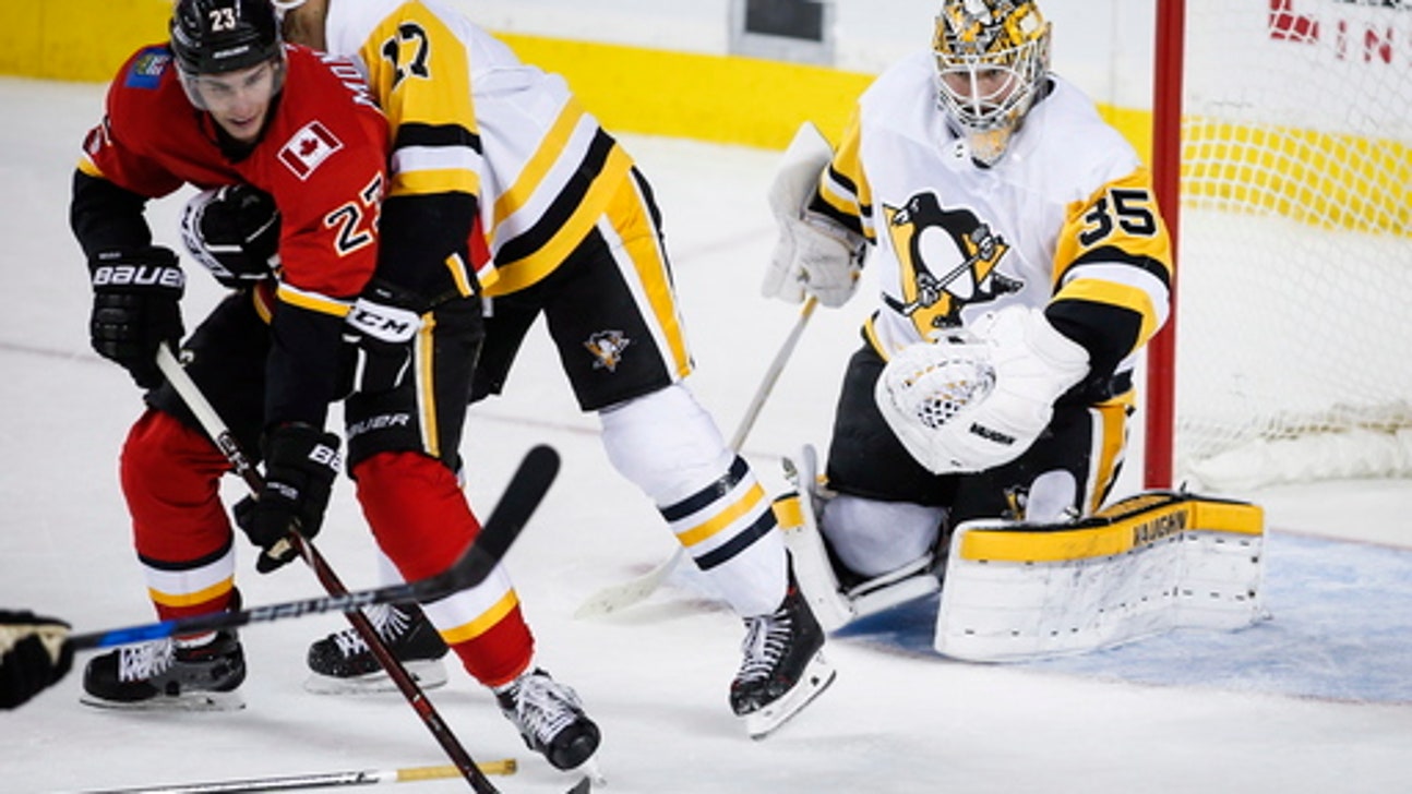 Smith makes 43 saves, Giordano scores in OT, Flames top Pens (Nov 02, 2017)