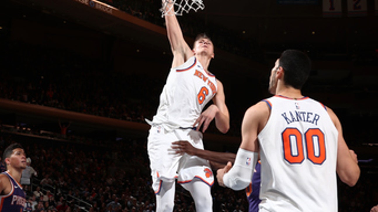 Porzingis scores 37 points in Knicks' 120-107 win over Suns (Nov 03, 2017)