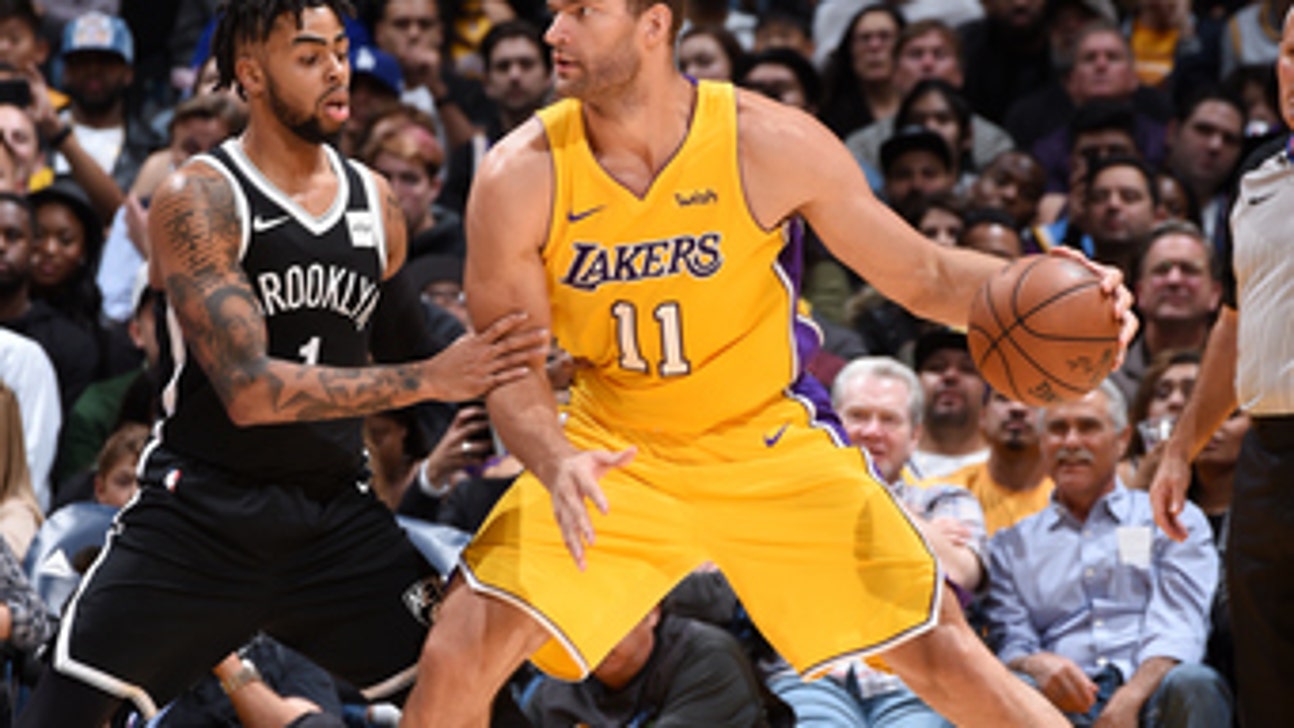 Lopez drops 34 on Nets, D-Lo gets 17 in Lakers' 124-112 win (Nov 03, 2017)