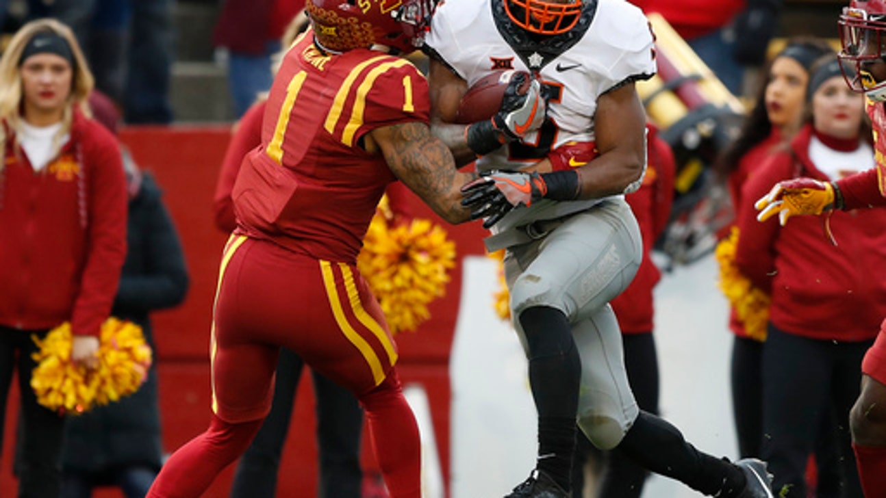 No. 12 Oklahoma State rallies past No. 24 Cyclones 49-42 (Nov 11, 2017)