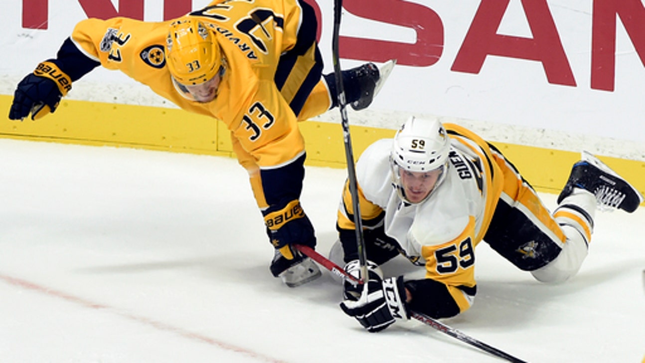 Filip Forsberg lifts Predators past Penguins 5-4 in SO (Nov 11, 2017)