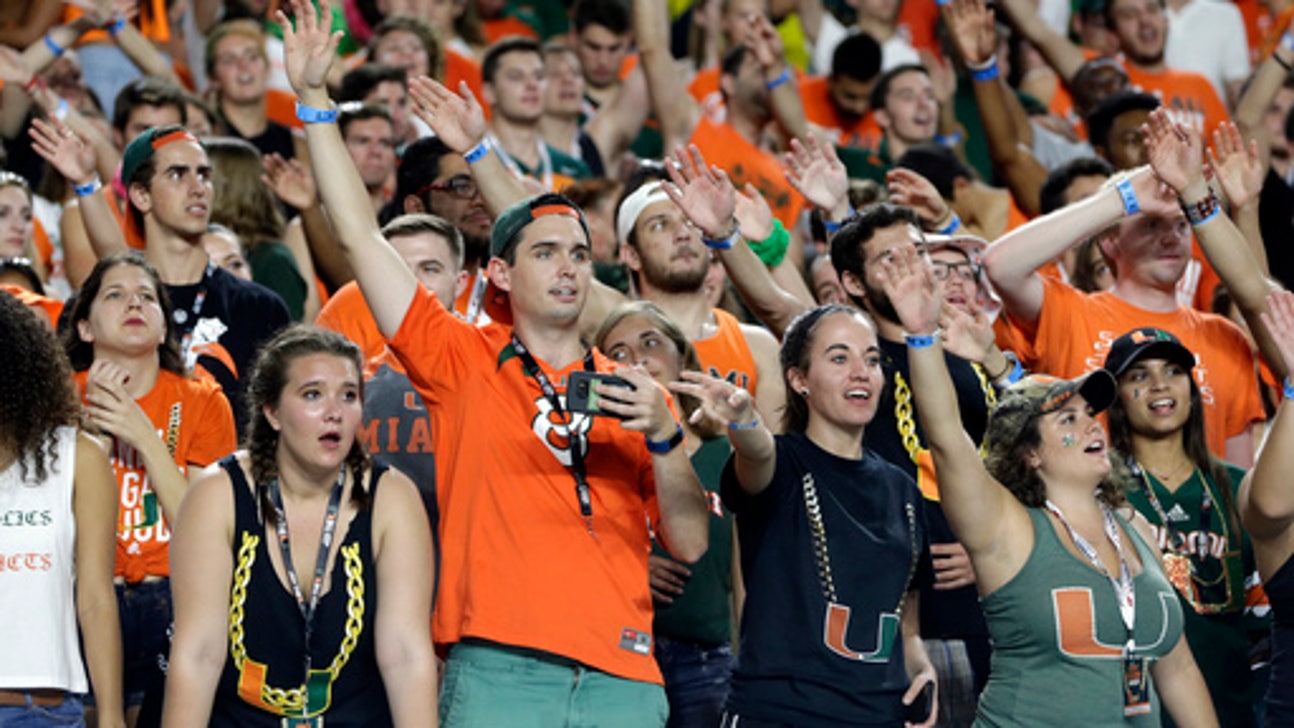 AP Top 25: Miami jumps to No. 2 behind Alabama; Oklahoma 3rd