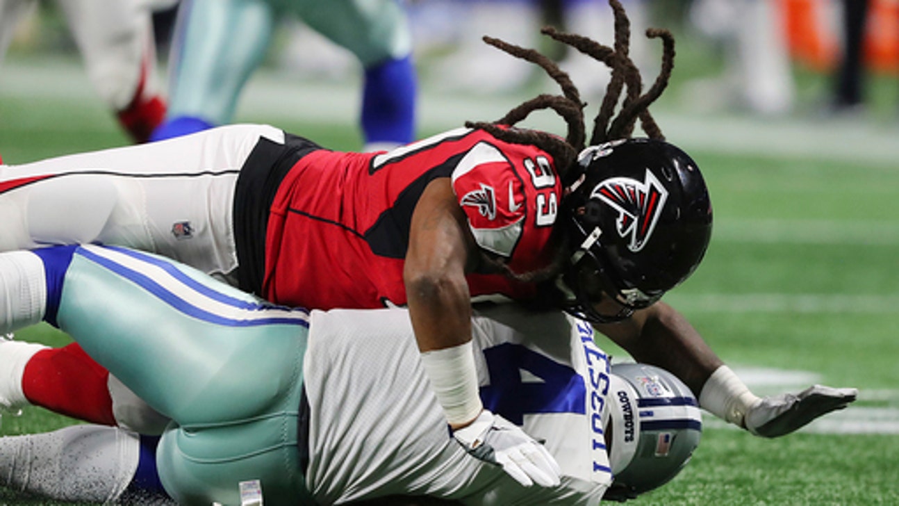 Adrian Clayborn has 6 sacks, Falcons romp past Cowboys 27-7 (Nov 12, 2017)