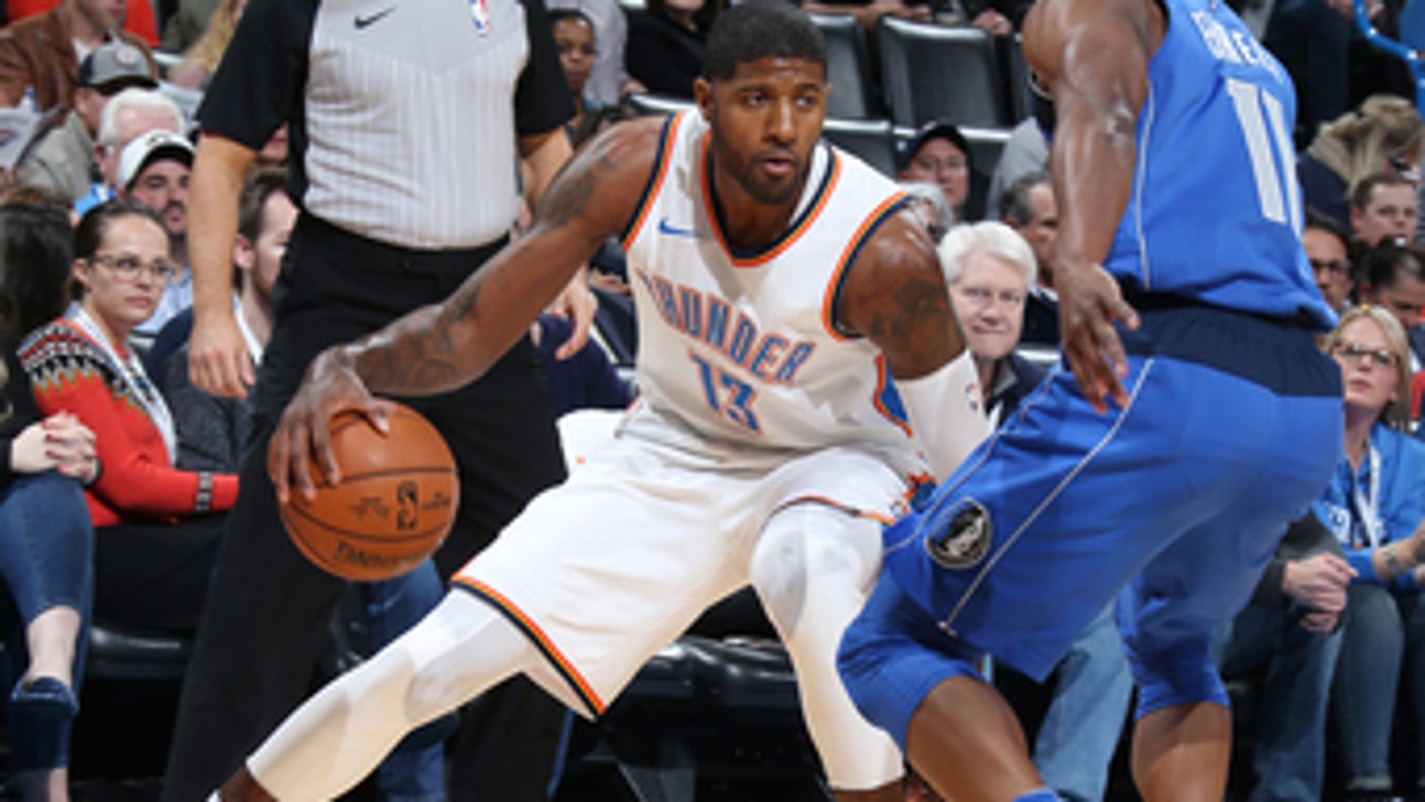 George, Westbrook lead Thunder past Mavericks, 112-99 (Nov 12, 2017)