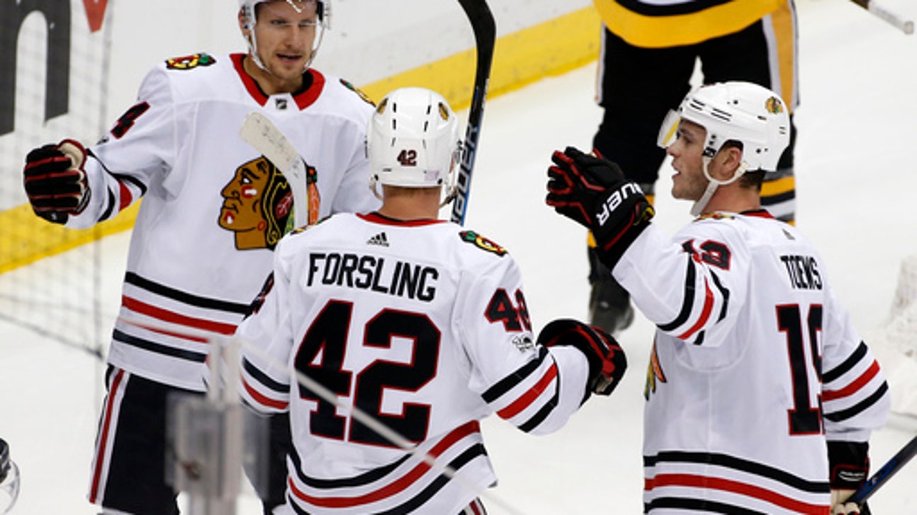 Anisimov's third-period goal leads Blackhawks past Pens (Nov 18, 2017)