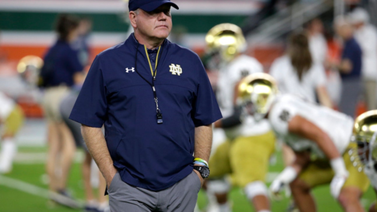No. 9 Notre Dame's Kelly has 2-9 road mark vs top 20 teams