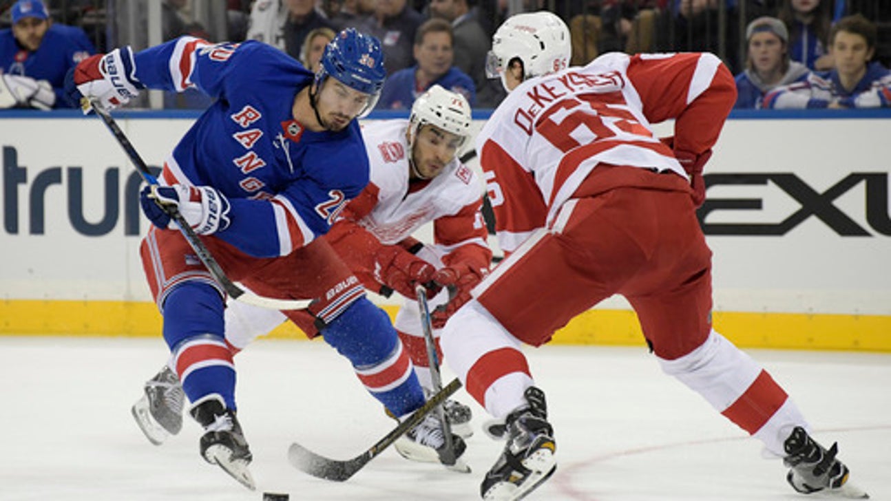 Mats Zuccarello scores in OT, Rangers edge Red Wings 2-1 (Nov 24, 2017)