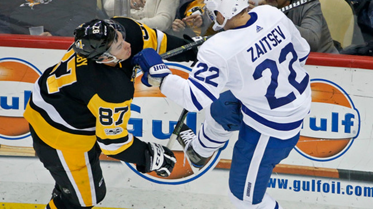 Bozak scores twice, Maple Leafs jump Pens early in 4-3 win