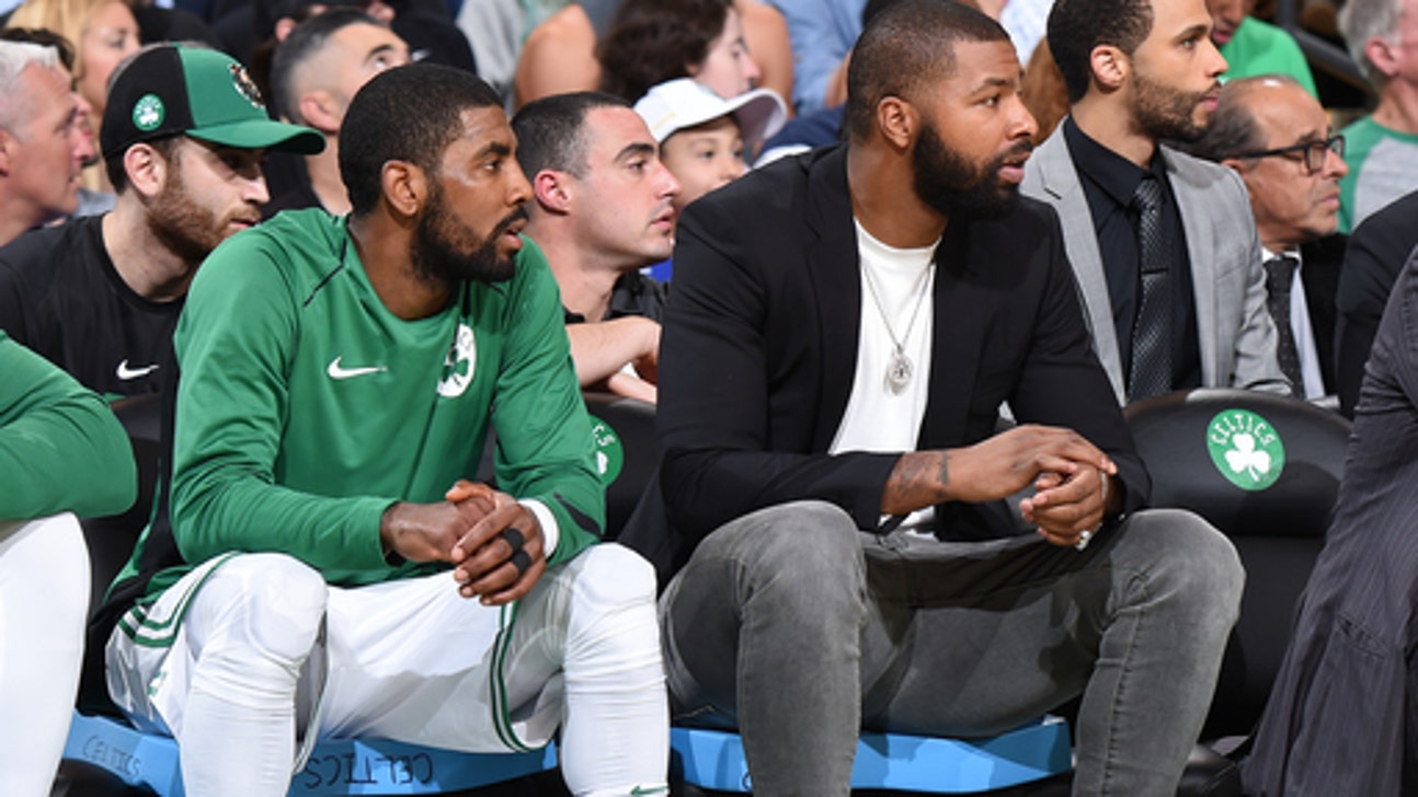 Celtics' Irving out for Bulls game because of bruised quad