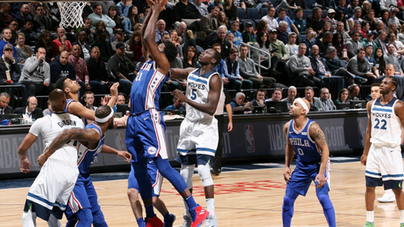 Embiid scores 28 in return as 76ers top Timberwolves in OT (Dec 12, 2017)