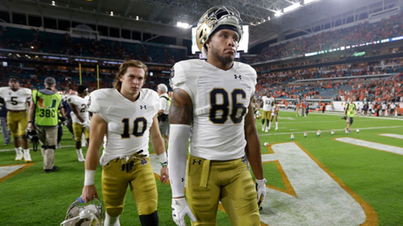 Third Notre Dame player suspended for bowl game vs LSU