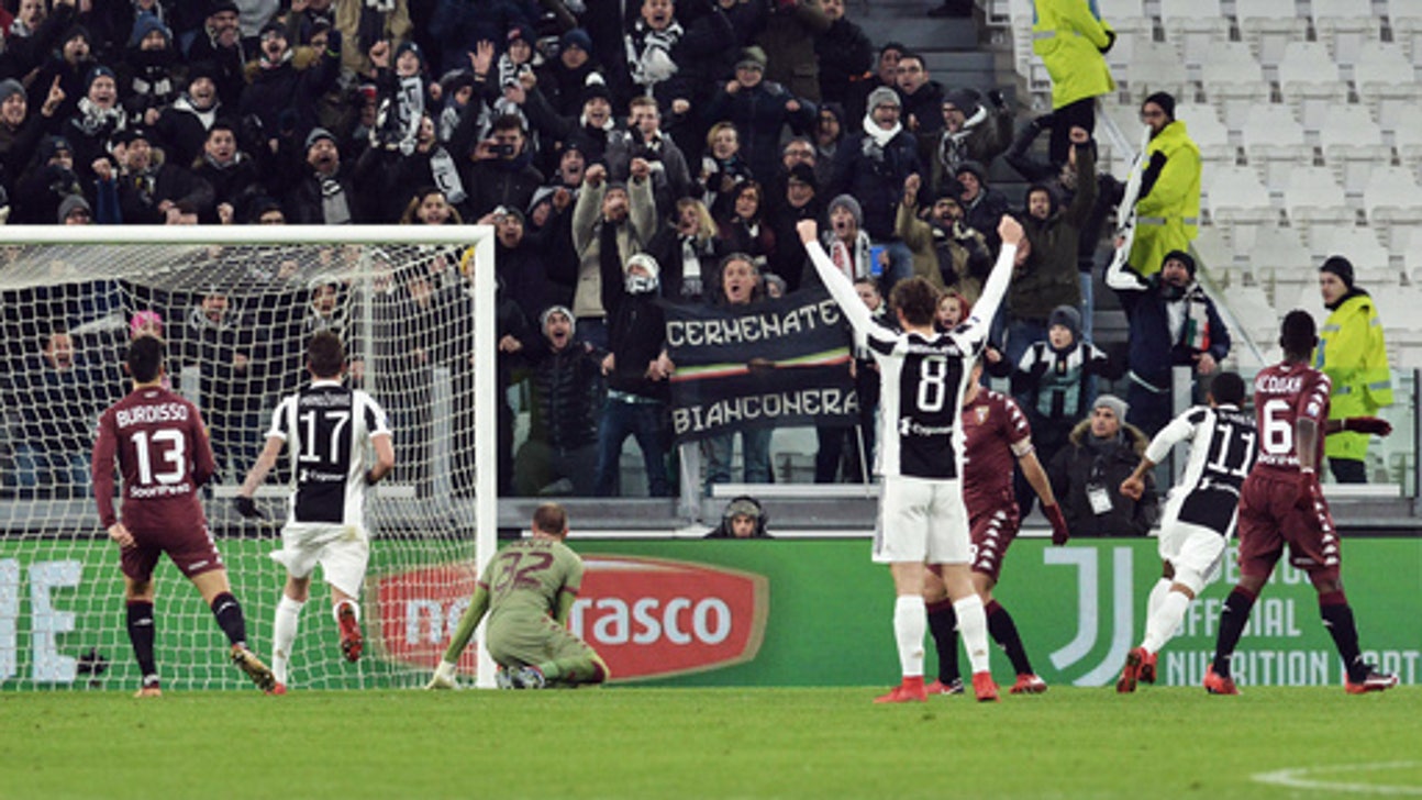 Juventus beats city rival Torino 2-0 to reach cup semifinals
