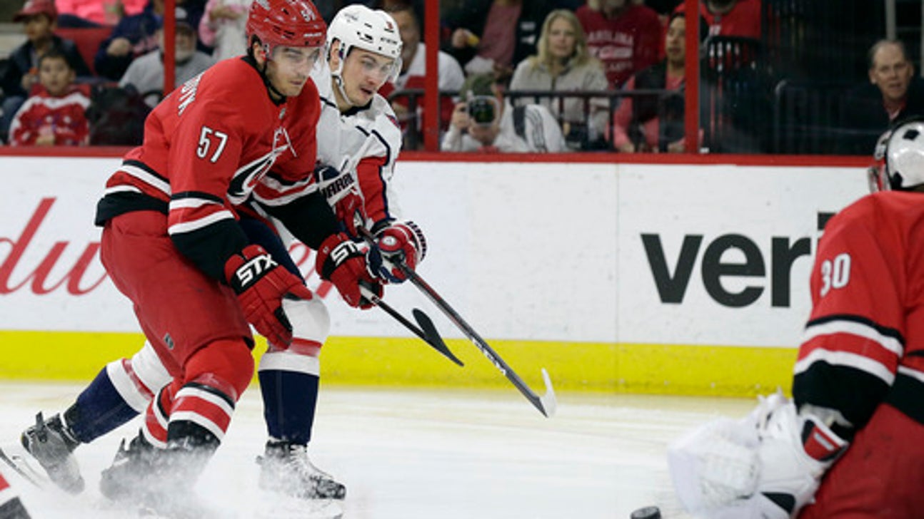 Caps rally, beat Hurricanes on Beagle's goal with 1.3 left (Jan 12, 2018)