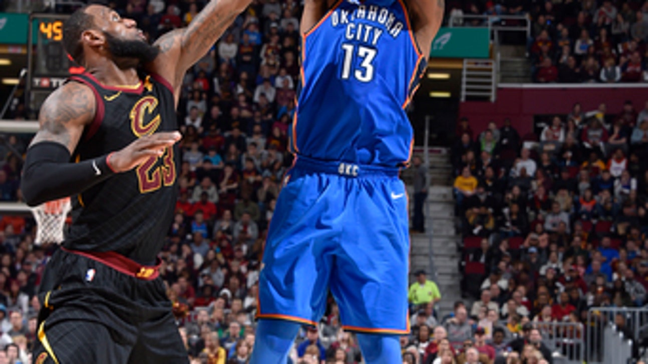 Thunder thump Cavs 148-124, keep LeBron shy of 30,000 points (Jan 20, 2018)