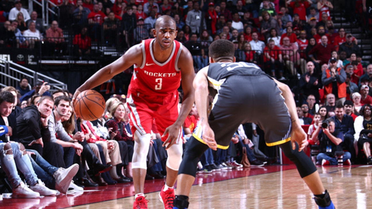 Paul has 33, Rockets end Warriors' streak with 116-108 win (Jan 20, 2018)