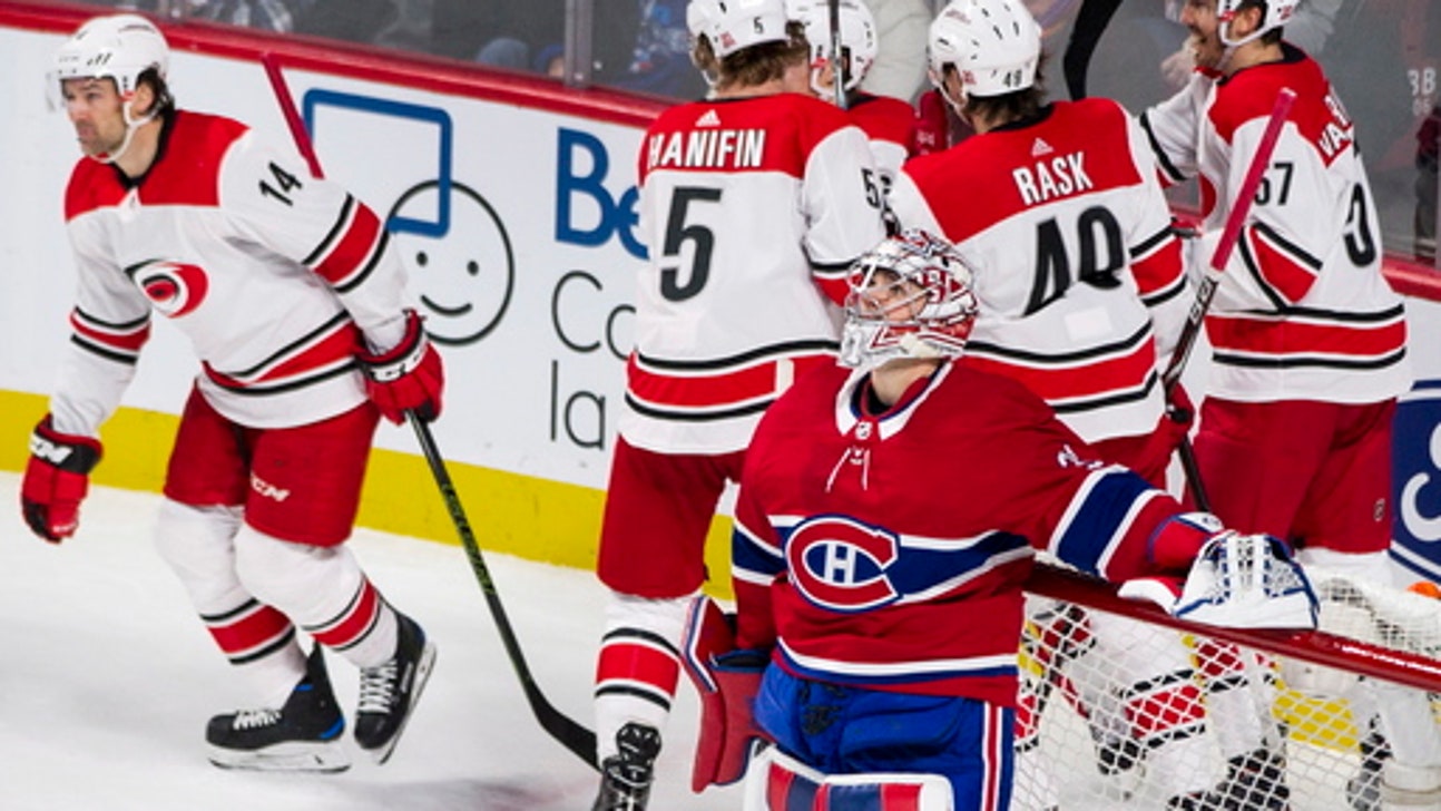 Teravainen has 2 goals, assist as Hurricanes edge Canadiens (Jan 25, 2018)