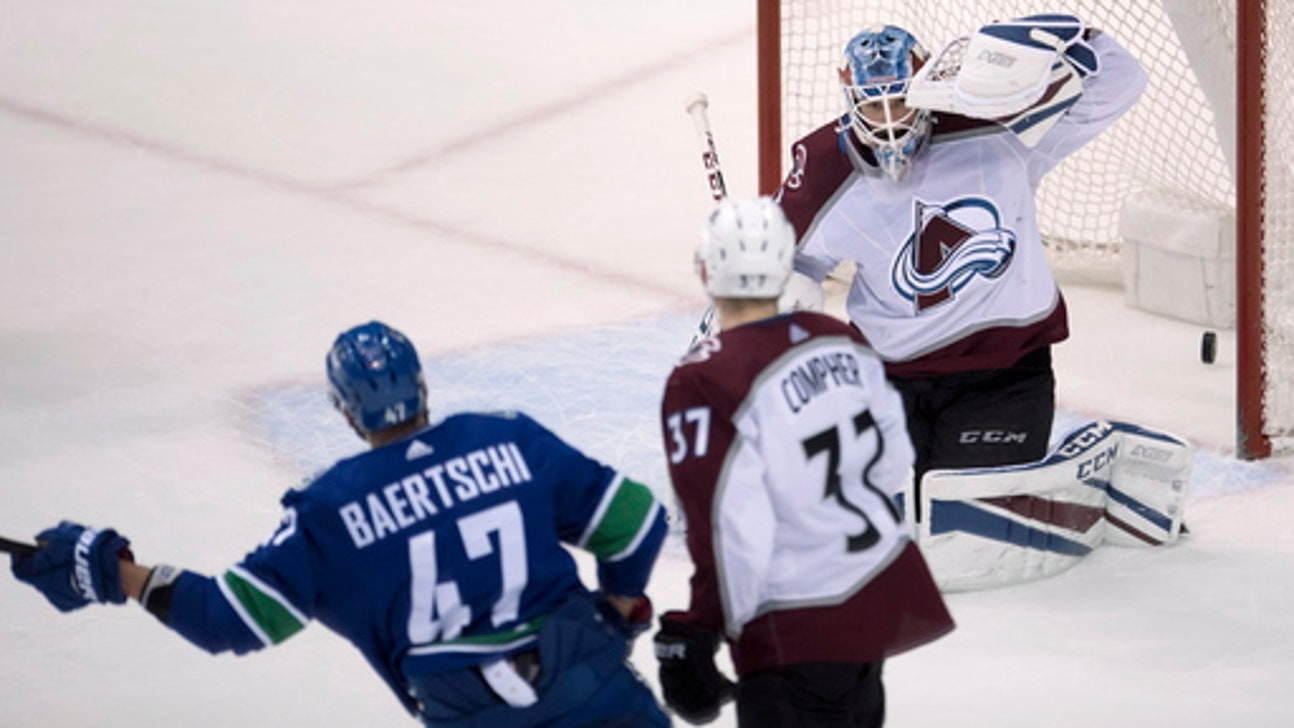 Baertschi lifts Canucks over Avalanche 4-3 in OT (Jan 30, 2018)