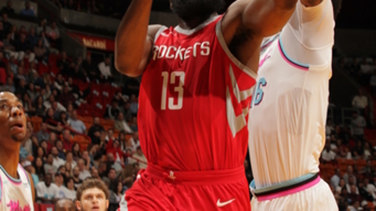 James Harden scores 41 points, Rockets beat Heat 109-101