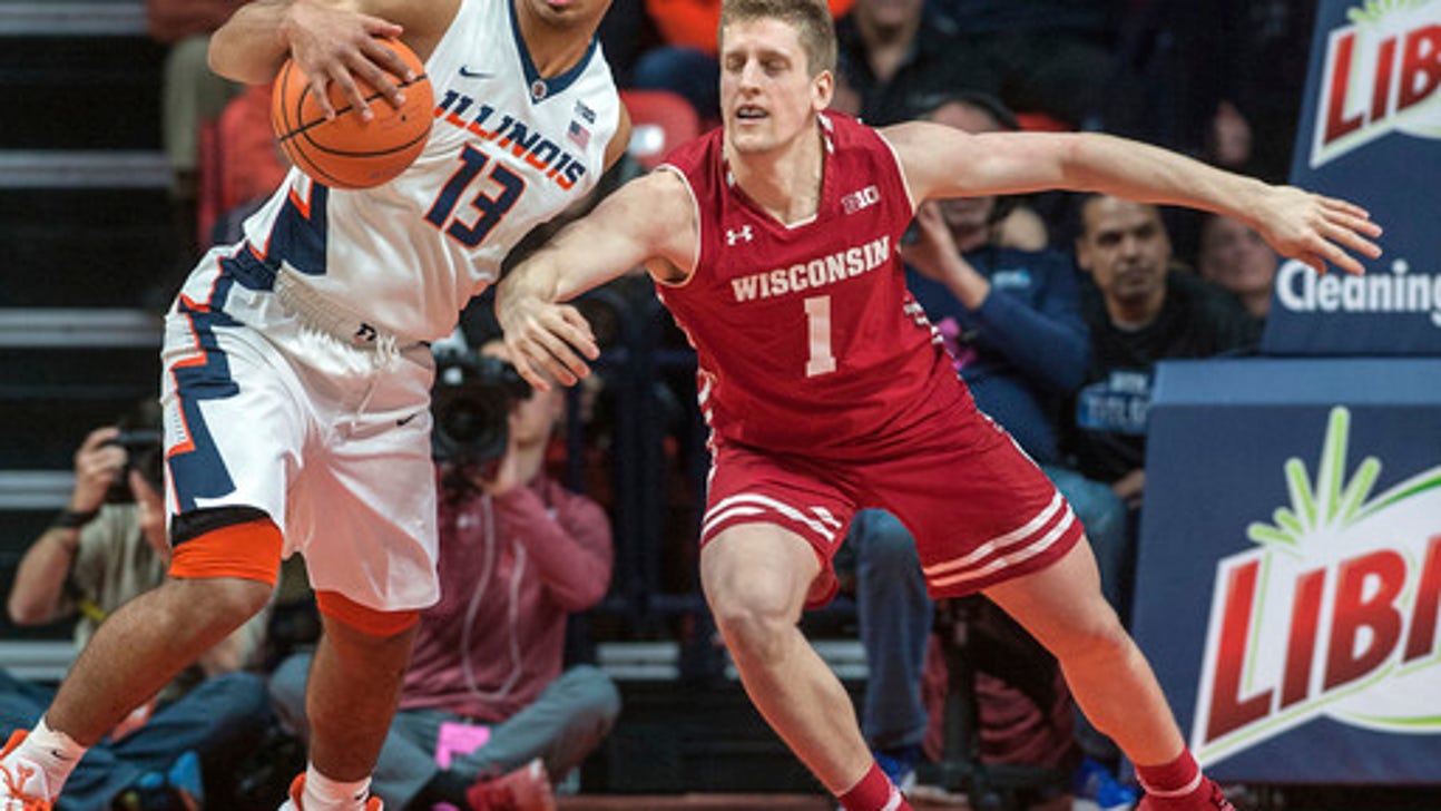 Happ scores 27, Wisconsin beats Illinois 78-69