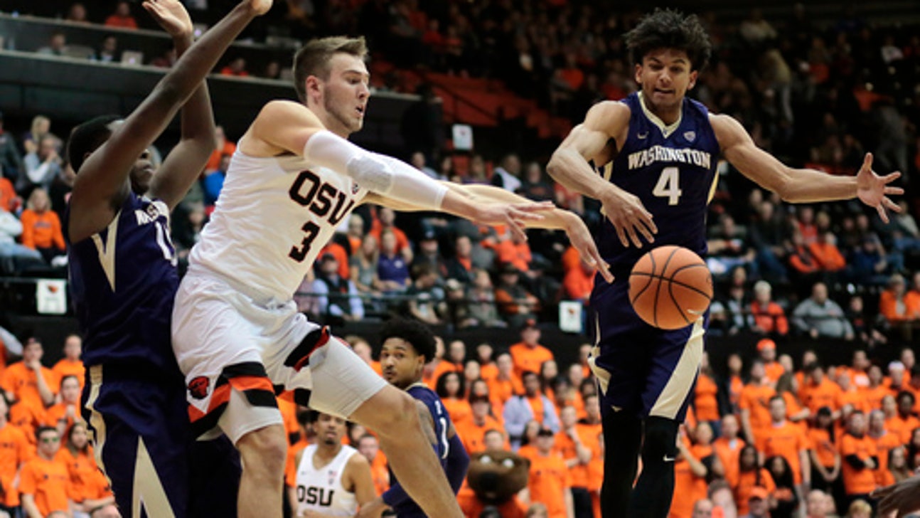 Oregon State holds off Washington 97-94 in double OT