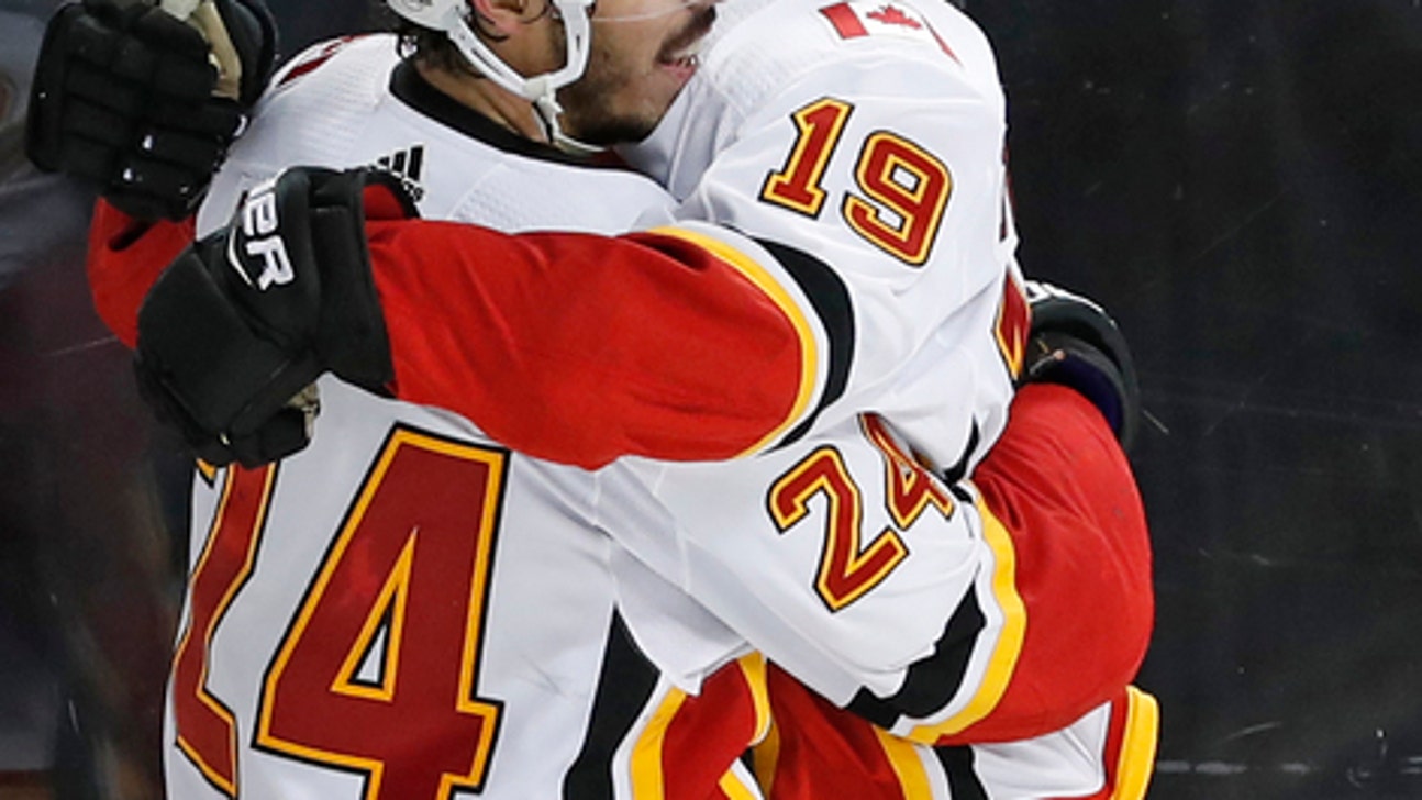 Tkachuk scores 2 in 3rd to rally Flames past Islanders, 3-2