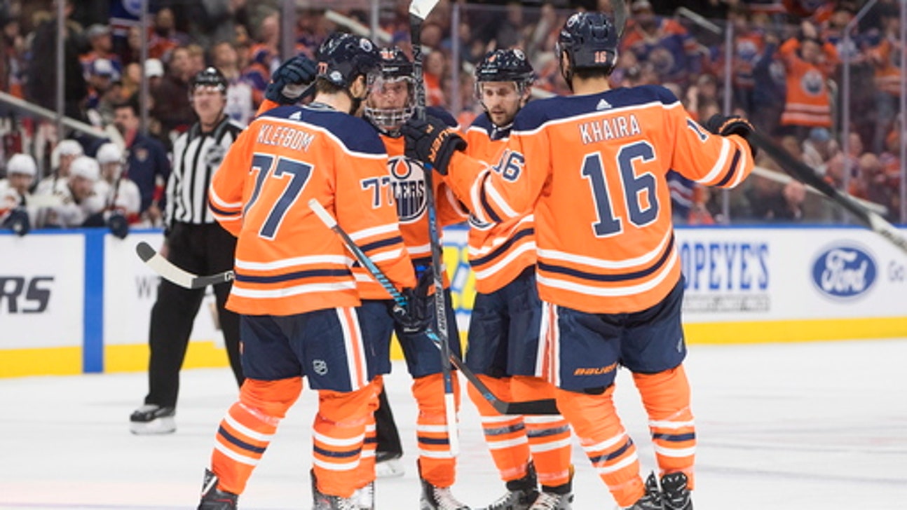 Trocheck scores 3 times in 3rd as Panthers beat Oilers 7-5