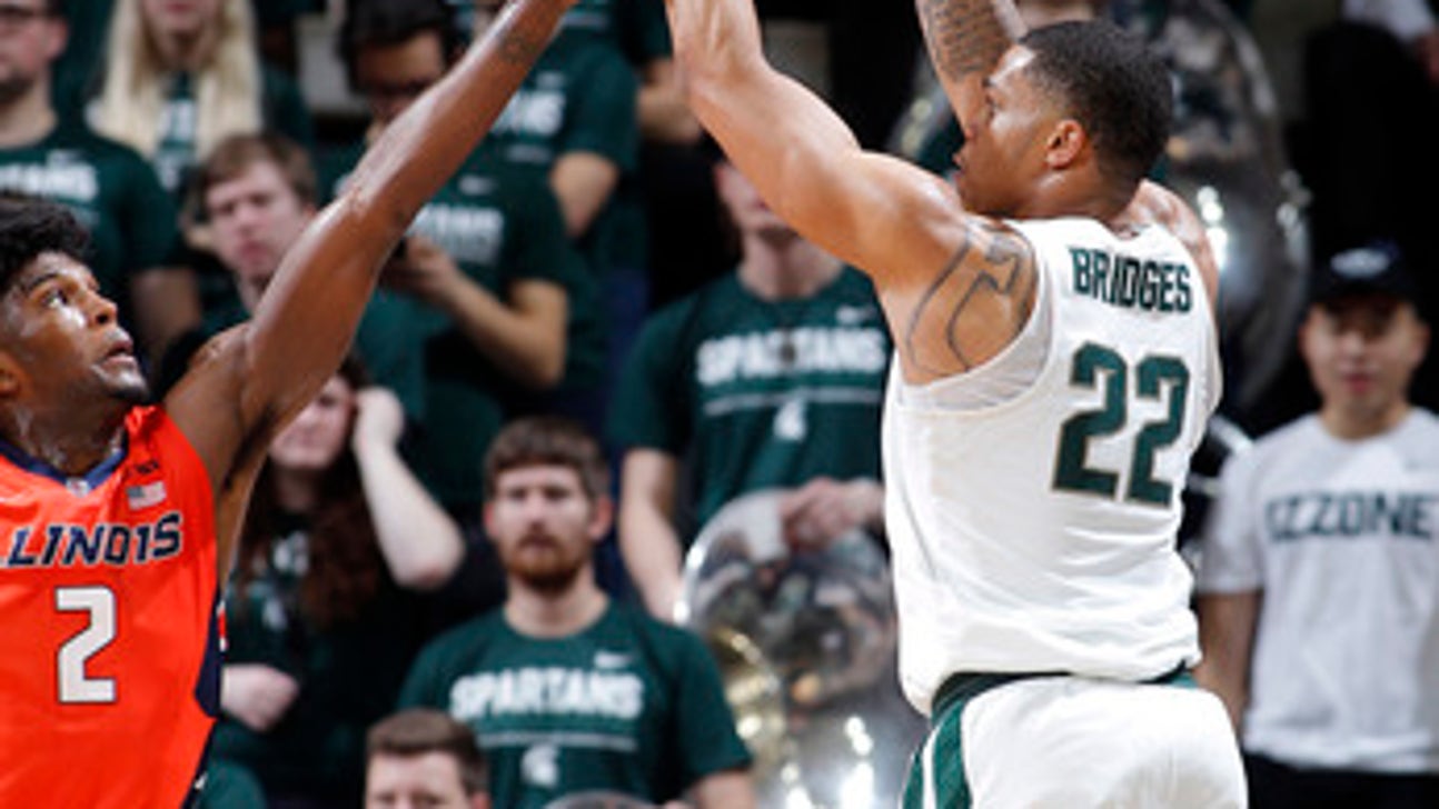 No. 2 Michigan St tops Illinois 81-61, seals share of title