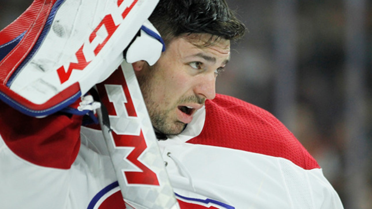 Canadiens goalie Price uncertain after taking shot off mask