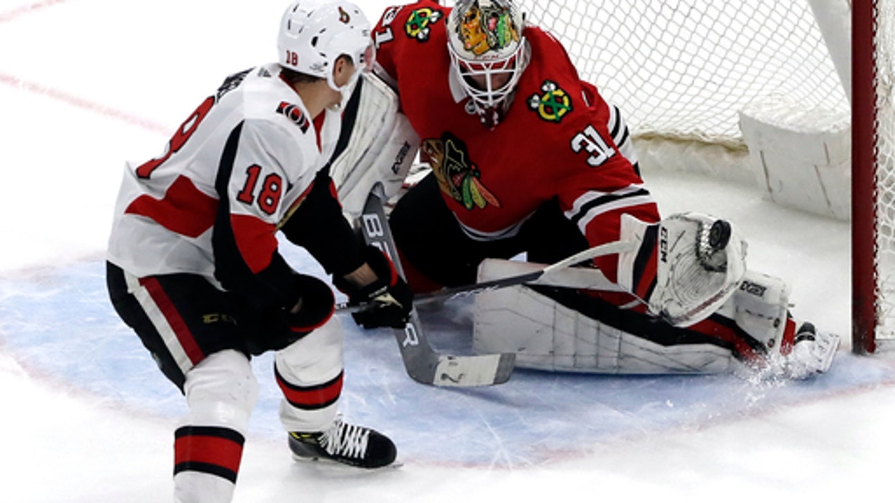 Schmaltz scores in 7th round of SO, Blackhawks edge Senators