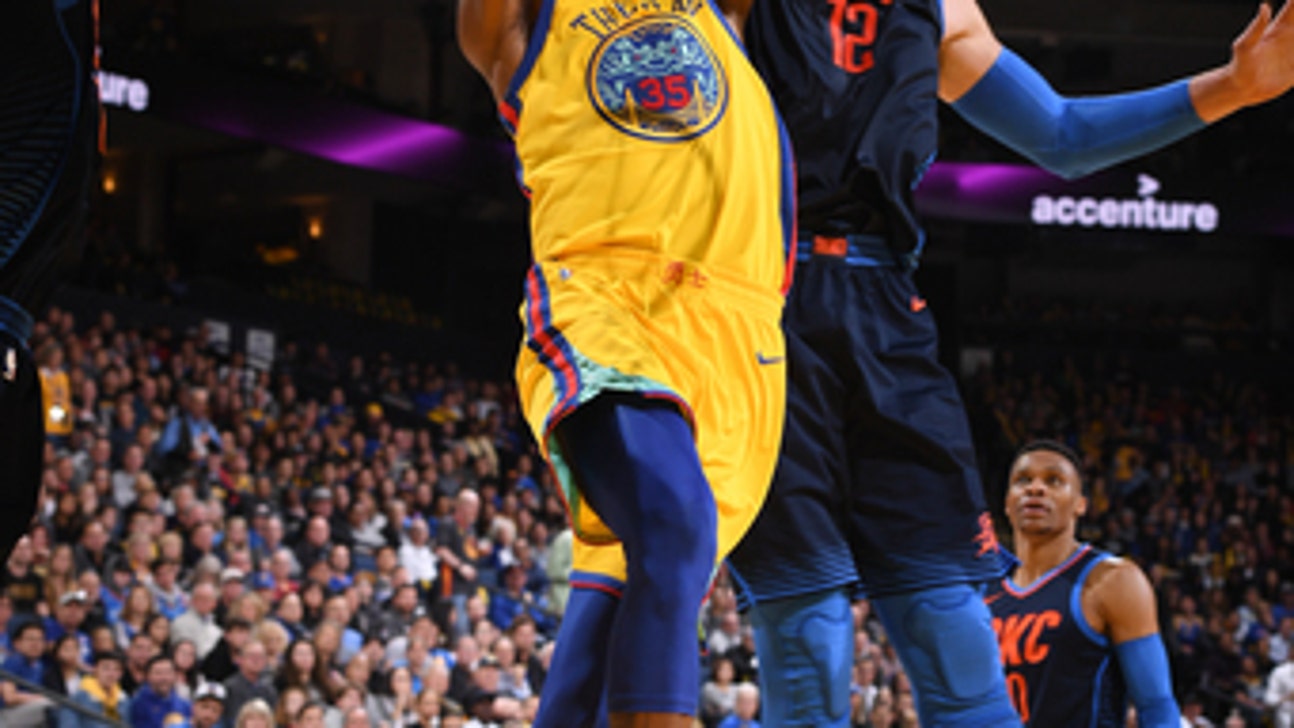 After 2 lopsided losses to OKC, Durant leads Warriors rout (Feb 24, 2018)