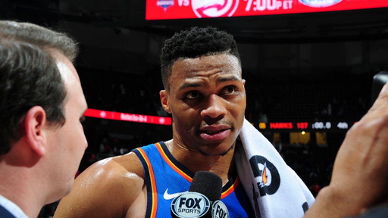 Westbrook’s 100th triple-double, Thunder beats Hawks 119-107