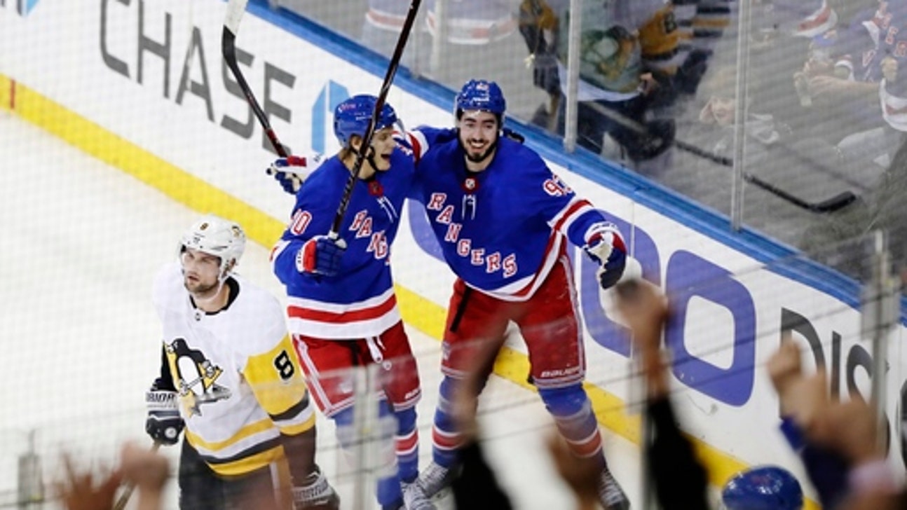 Zibanejad’s late 2 goals rally Rangers past Penguins in OT