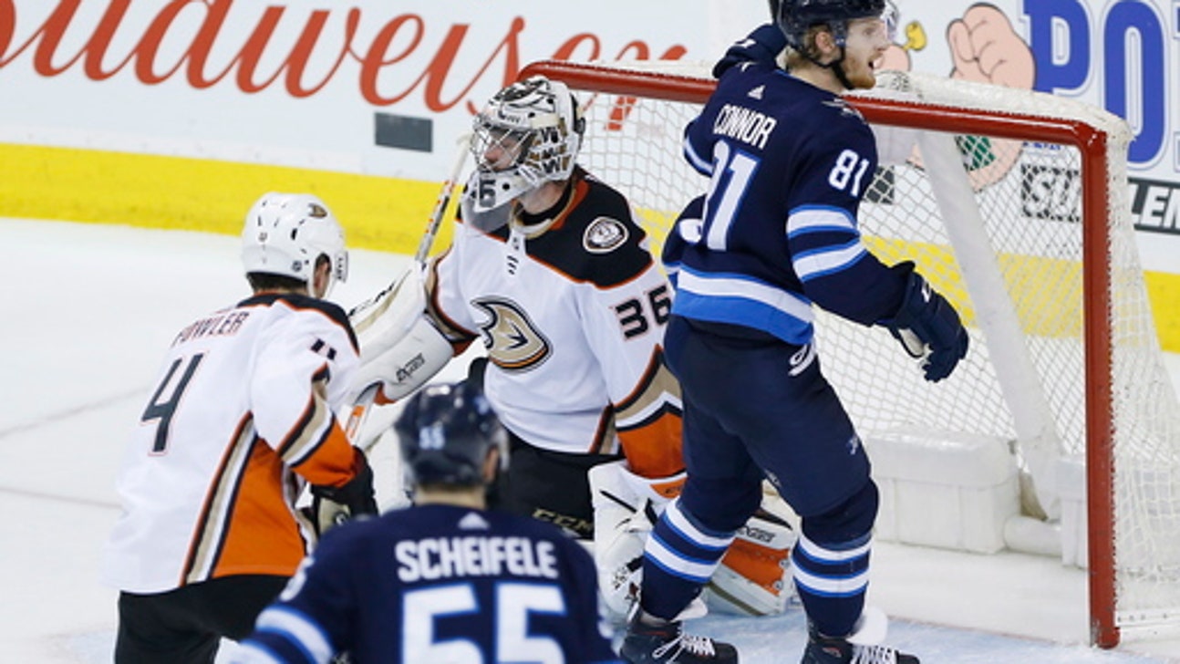 Jets edge Ducks 3-2 in OT to set franchise mark for points