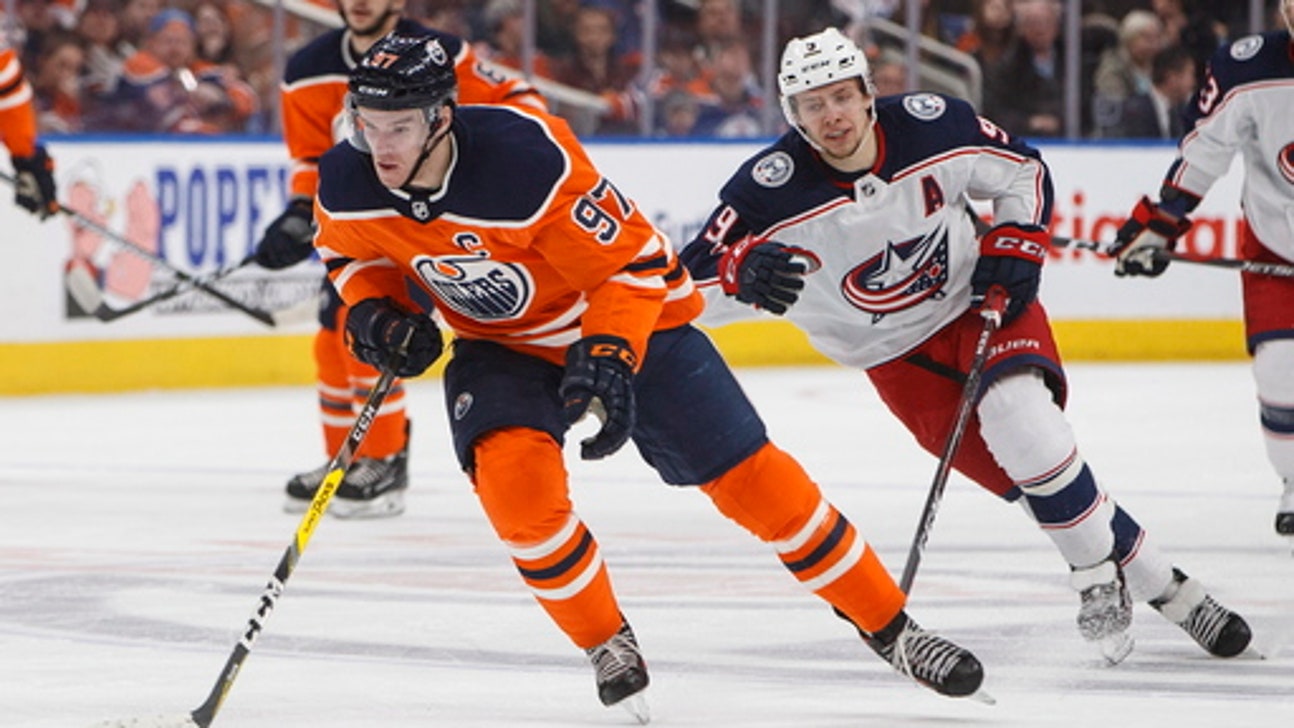 Vanek has 3 goals, assist to lift Blue Jackets over Oilers